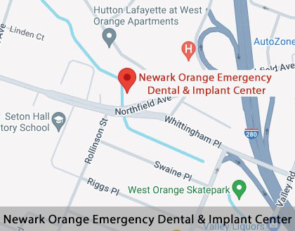 Map image for Cosmetic Dentist in West Orange, NJ